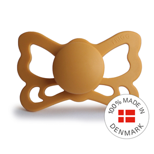 FRIGG Butterfly - Anatomical Silicone Pacifier - Honey Gold - Size 2